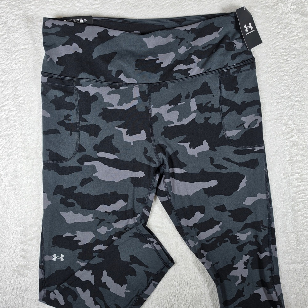 NEW Under Armour MFO Movement Ankle Print Womens 2X/2X Grey Camo Fitted 1376344